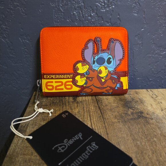 Loungefly Disney Lilo and Stitch Experiment 626 Zip Wallet NEW with tags - Picture 1 of 3